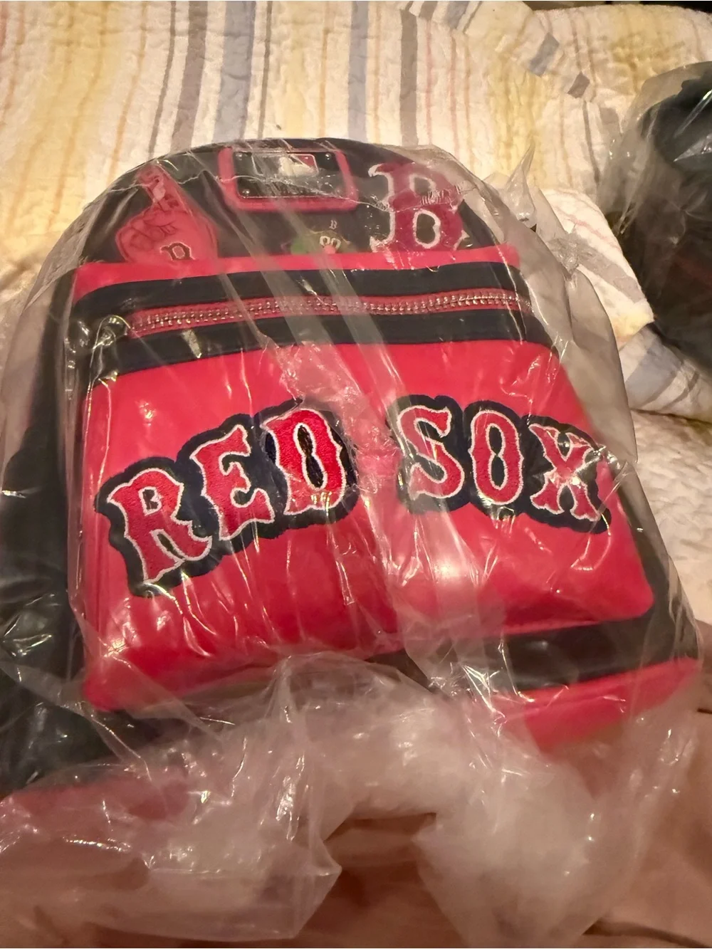 Loungefly MLB Boston Red Sox Mini Backpack new